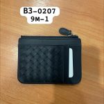 B.V визитница черная теленок плетенная с молнией сверху