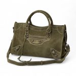 BALENCIAGA сумка Sity замша хаки