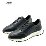 BALLY кроссовки черно-синие тисненный логотип сбоку