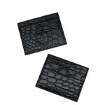 BILLIONAIRE визитница крокодил 4 визитки черная