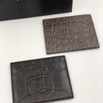 BILLIONAIRE визитница крокодил 4 визитки коричневая