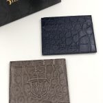 BILLIONAIRE визитница крокодил 4 визитки синяя