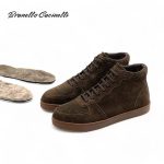 BRUNELLO кеды высокие коричневая замша