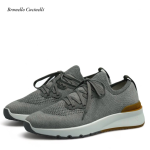 BRUNELLO кроссовки серые текстиль