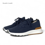 BRUNELLO кроссовки синие текстиль