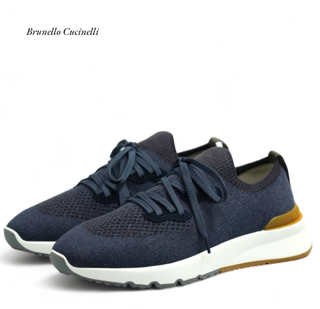 brunello-krossovki-sinie-tekstil-2.png BRUNELLO кроссовки синие текстиль — изображение 1