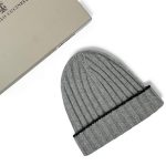 BRUNELLO шапка кашемир серая