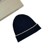 BRUNELLO шапка кашемир темно-синяя