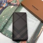 BURBERRY купюрница клетка коричневая