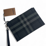 BURBERRY папка серая канва с хлястиком