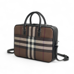 BURBERRY портфель канва коричневая клетка