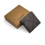 BURBERRY портмоне клетка коричневое