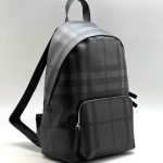 BURBERRY рюкзак мягкая канва клетка серый