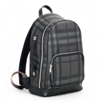 BURBERRY рюкзак на молнии карман спереди клетка серый