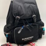 BURBERRY рюкзак нейлон с клапаном черный