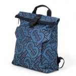 BURBERRY рюкзак текстиль синий лого с застежкой
