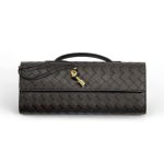 BV клатч коричневый золото