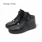 BV кроссовки высокие плетеные черные