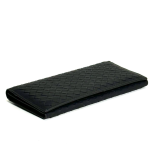 BV купюрница черная из кожи теленка с вертикальной раскладкой