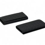 BV купюрница черная из кожи теленка с вертикальной раскладкой с одной стороны