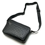 BV мессенджер теленок маленький черный карман на молнии