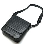 BV мессенджер теленок маленький с клапаном кожаные углы черный