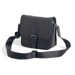 BV мессенджер теленок маленький с клапаном на ремешке черный