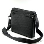 BV мессенджер теленок с пряжками 2 отделения черный