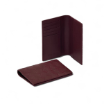 BV обложка для паспорта из кожи ягненка крупное плетение бордового цвета