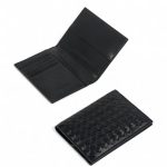 BV обложка на паспорт 5 визиток черная ягненок