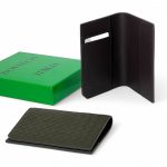 BV обложка на паспорт из теленка обрезанный угол зеленая хаки