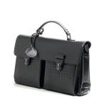 BV портфель конверт черный теленок с двумя карманами и застежками