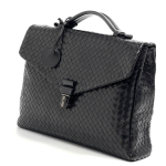 BV портфель конверт черный ягненок