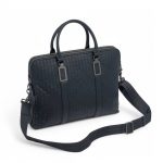 BV портфель теленок 2 полосы черный ручки на металлических креплениях