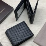 BV портмоне черное теленок двухстороннее