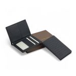 BV портмоне широкое черное теленок