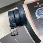 BV ремень брючный широкое плетение синий