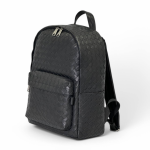 BV рюкзак теленок крупное плетение с карманом спереди черный