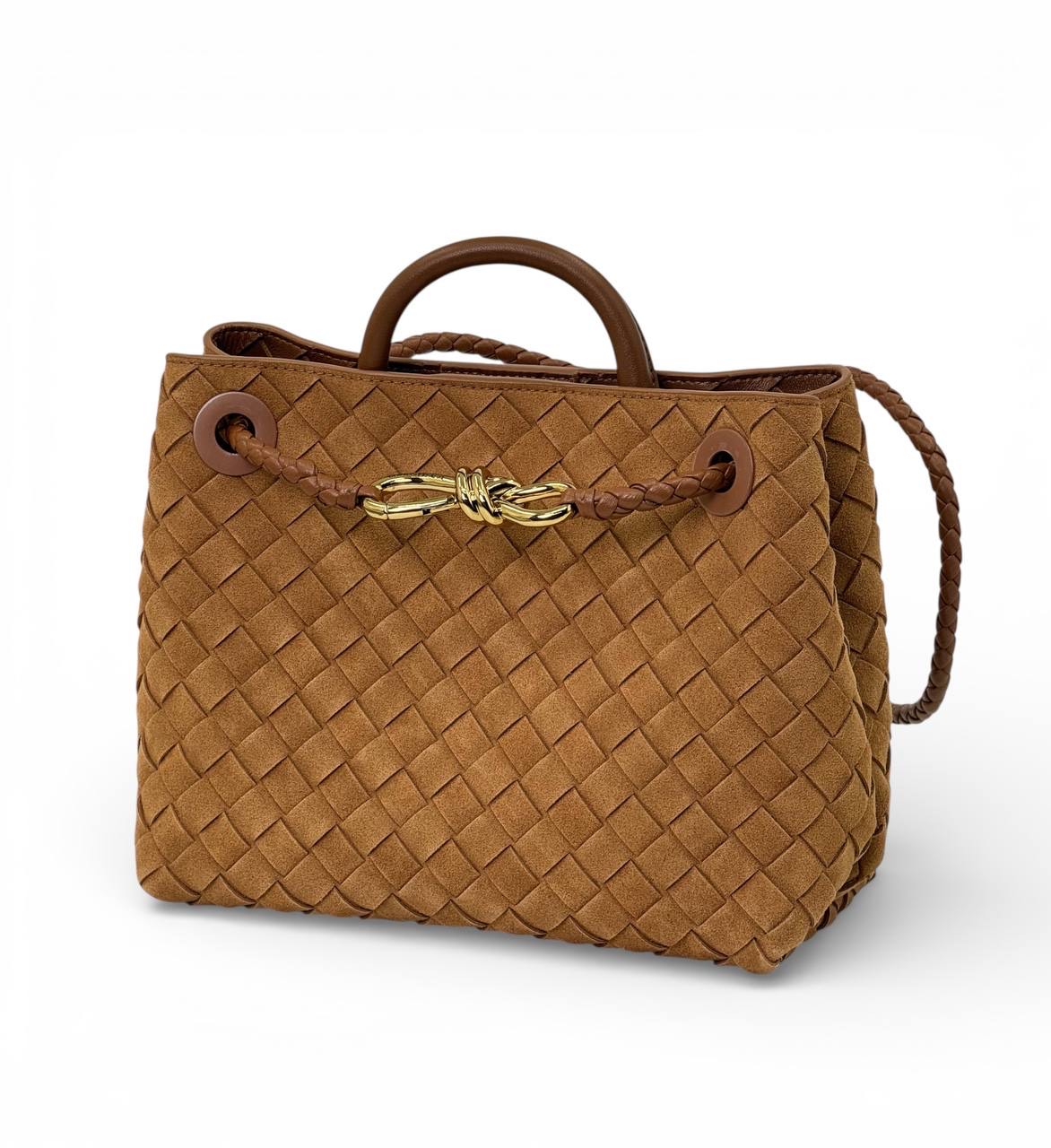 bv-sumka-andiamo-pletenaya-krupnaya-kletka-zamsha-korichnevaya-malenkaya.jpg BV сумка Andiamo плетеная крупная клетка замша коричневая маленькая — изображение 1