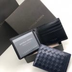 BV визитница 3 окошка синее ягненок