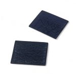 BV визитница 6 визиток из кожи крокодила синяя