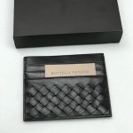 BV визитница 6 визиток ягненок черная