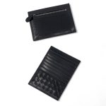 BV визитница молния сзади ягненок черная