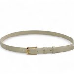 CELINE ремень 15 мм гладкая кожа белый пряжка золото