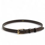 CELINE ремень 18 мм гладкая кожа пряжка золото