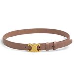 CELINE ремень 25 мм гладкая кожа розовый пряжка золото