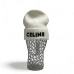 CELINE шапка белая кашемир шерсть шелк
