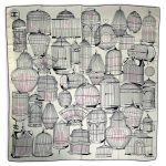 CHANEL платок кашемир и шелк белый