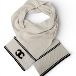 CHANEL шарф вязаный кашемир бежевый