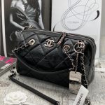 CHANEL сумка-bowling состаренная кожа в клетку